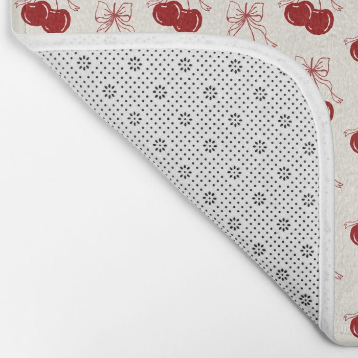 cherry coquette bows Bath Mat Gallery Image 2