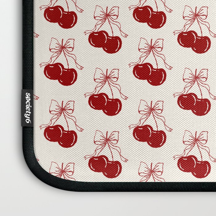 cherry coquette bows Laptop Sleeve Gallery Image 3