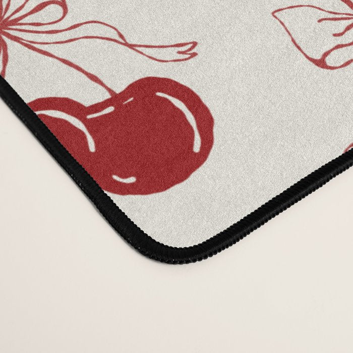 cherry coquette bows Desk Mat Gallery Image 4