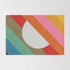 Diagonal Color Blocking - Rainbow Moon Rug Gallery Image 2