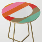 Diagonal Color Blocking - Rainbow Moon Side Table Gallery Image 2