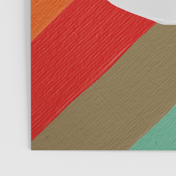 Diagonal Color Blocking - Rainbow Moon Poster Gallery Image 3