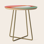 Diagonal Color Blocking - Rainbow Moon Side Table Gallery Image 1