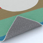 Diagonal Color Blocking - Rainbow Moon Rug Gallery Image 4