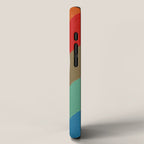 Diagonal Color Blocking - Rainbow Moon iPhone Case Gallery Image 2