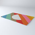 Diagonal Color Blocking - Rainbow Moon Rug Gallery Image 3