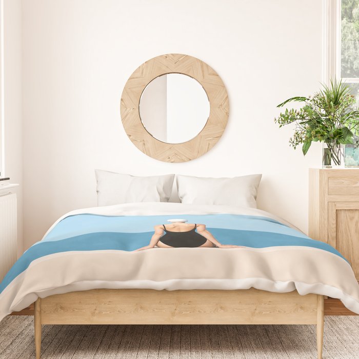 Minimalist Beach Sun Horizon Duvet Cover Gallery Image 3