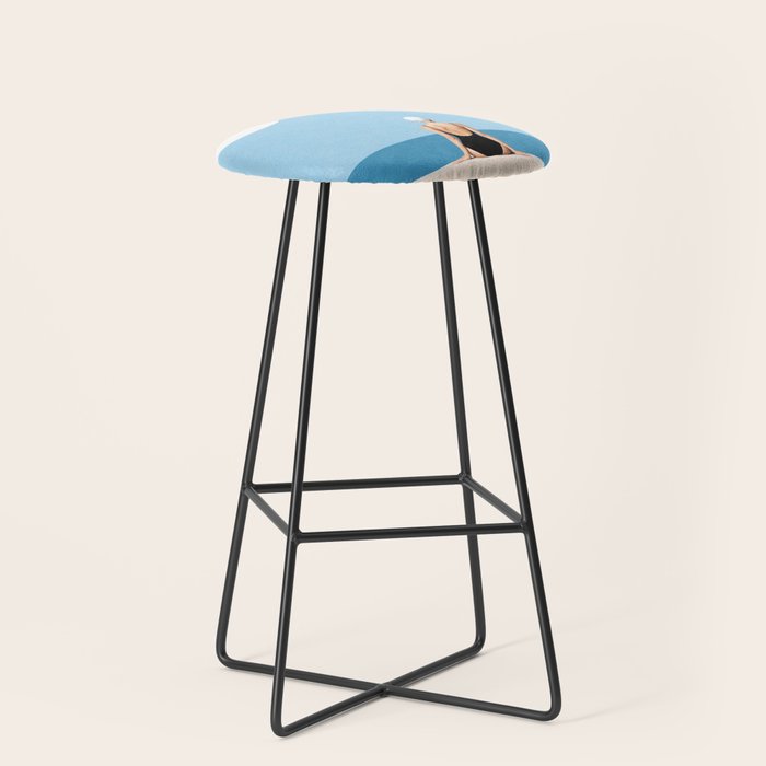 Minimalist Beach Sun Horizon Stool Gallery Image 1