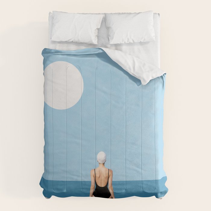 Minimalist Beach Sun Horizon Comforter Gallery Image 1