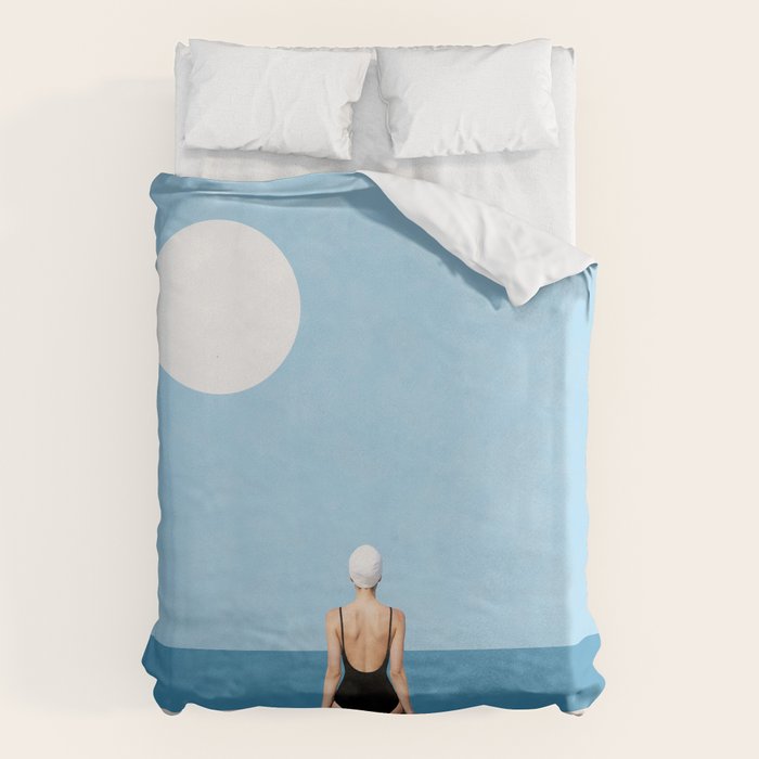 Minimalist Beach Sun Horizon Duvet Cover Gallery Image 6