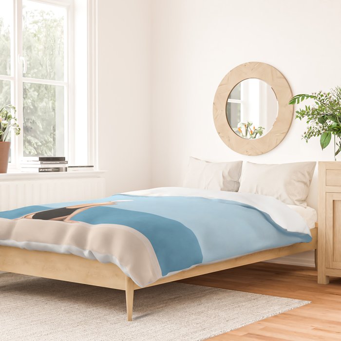 Minimalist Beach Sun Horizon Duvet Cover Gallery Image 2