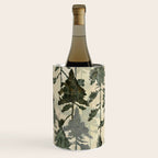 Enchanted Watercolor Pine Forest Wine Chiller Gallery Image 1