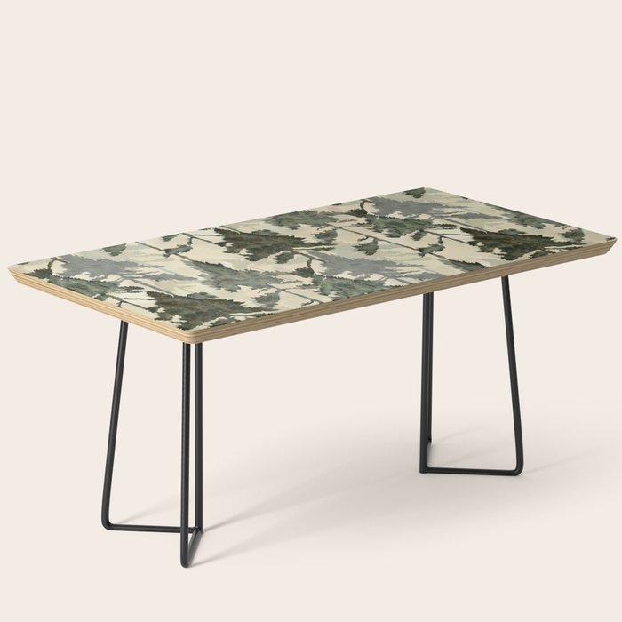 Enchanted Watercolor Pine Forest Coffee Table Gallery Image 1