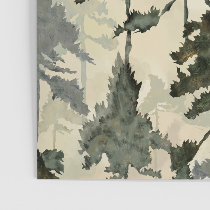 Enchanted Watercolor Pine Forest Poster Gallery Image 3