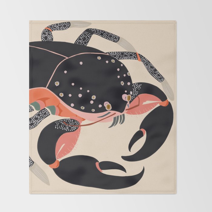 Mystic Crab Throw Blanket Gallery Image 2