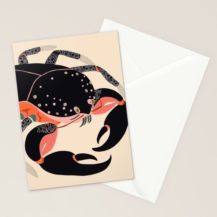 Mystic Crab Stationery Card Gallery Image 2