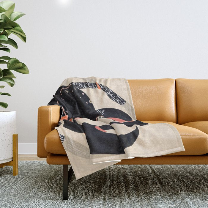 Mystic Crab Throw Blanket Gallery Image 1
