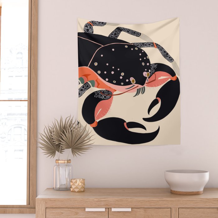 Mystic Crab Wall Tapestry Gallery Image 2