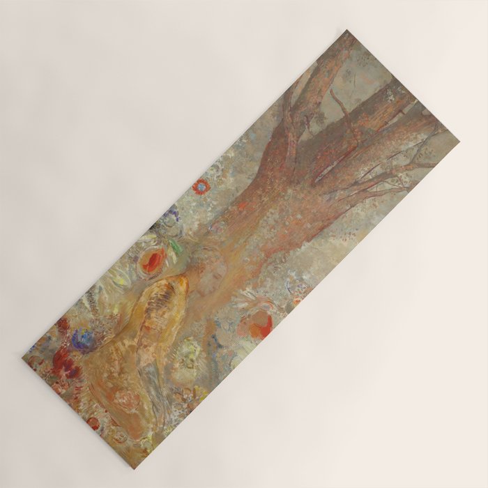 Odilon Redon - The Buddha (1904) Yoga Mat Gallery Image 1