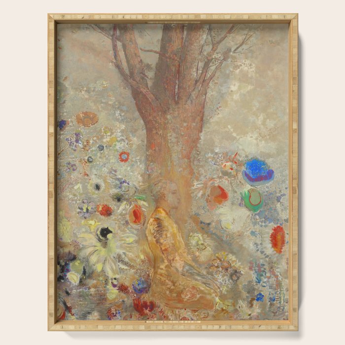 Odilon Redon - The Buddha (1904) Serving Tray Gallery Image 1