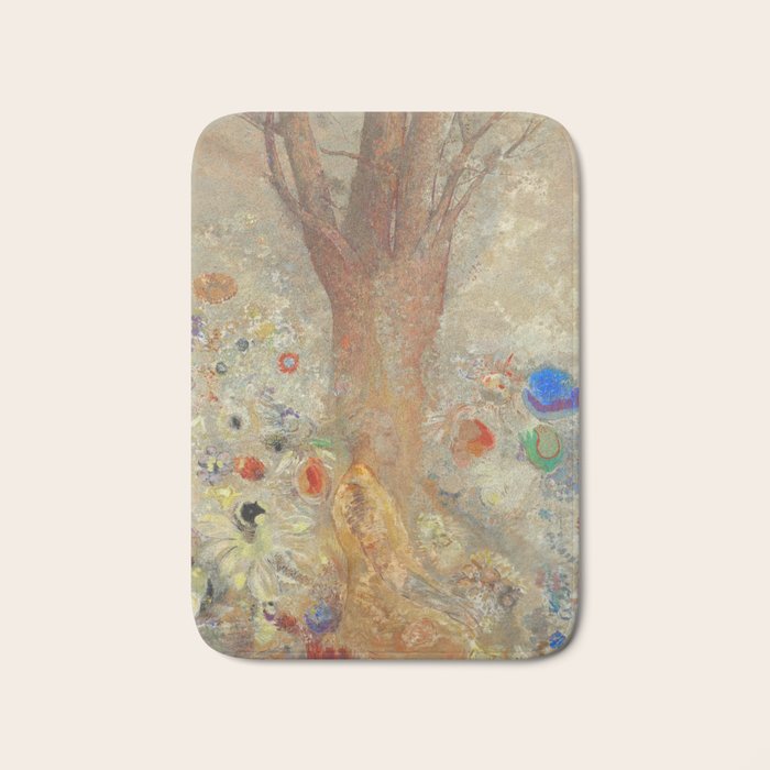 Odilon Redon - The Buddha (1904) Bath Mat Gallery Image 1
