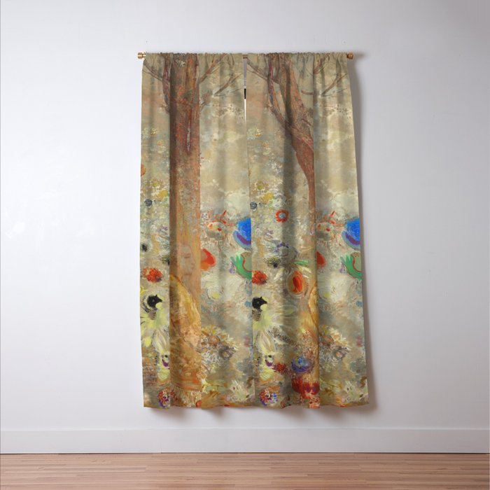 Odilon Redon - The Buddha (1904) Window Curtain Gallery Image 3