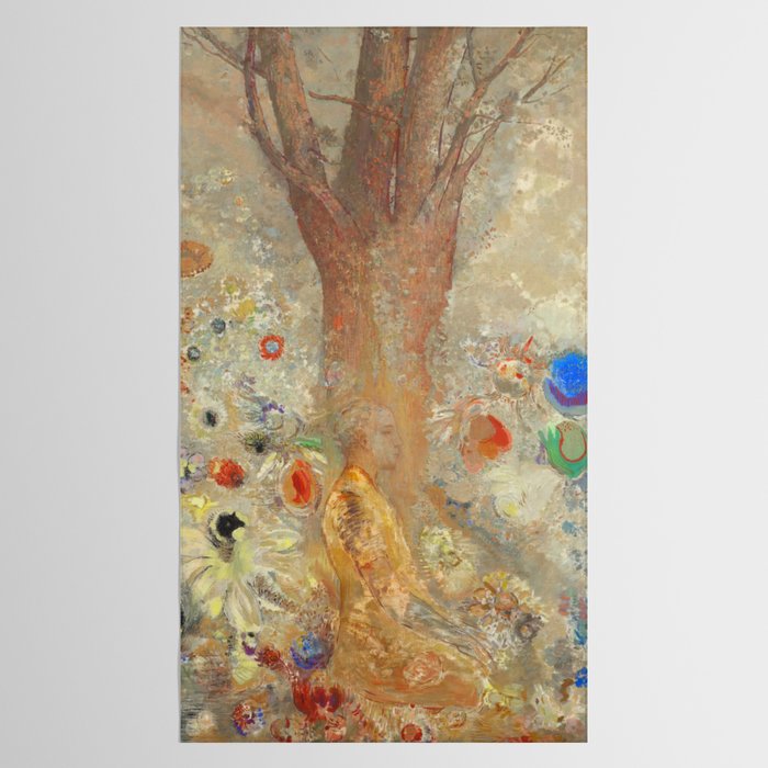 Odilon Redon - The Buddha (1904) Tablecloth Gallery Image 2