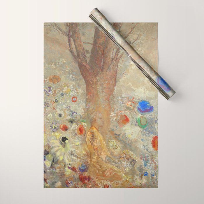 Odilon Redon - The Buddha (1904) Wrapping Paper Gallery Image 1