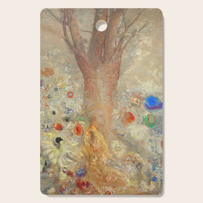 Odilon Redon - The Buddha (1904) Cutting Board Gallery Image 1
