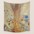 Odilon Redon - The Buddha (1904) Wall Tapestry Gallery Image 4