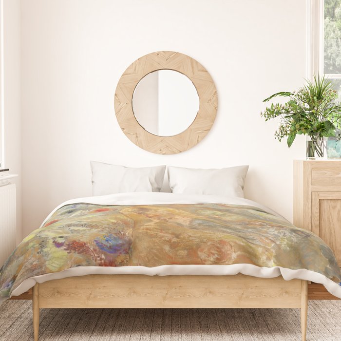 Odilon Redon - The Buddha (1904) Duvet Cover Gallery Image 3