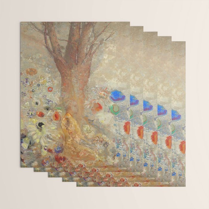 Odilon Redon - The Buddha (1904) Wrapping Paper Gallery Image 3