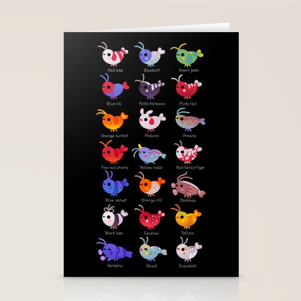Freshwater shrimp - name Stationery Card Gallery Image 1