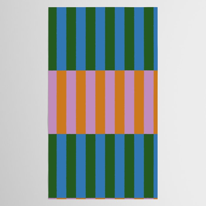 Abstraction_GEOMETRIC_STRIPE_LINE_COLORFUL_POP_ART_0701L Tablecloth Gallery Image 2
