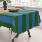 Abstraction_GEOMETRIC_STRIPE_LINE_COLORFUL_POP_ART_0701L Tablecloth Gallery Image 3