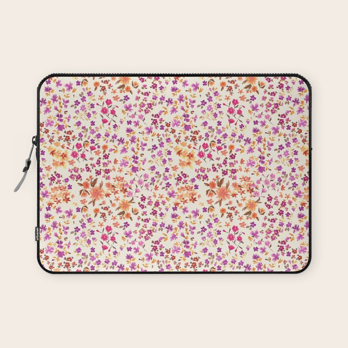 Pink summer blooming Laptop Sleeve Gallery Image 1