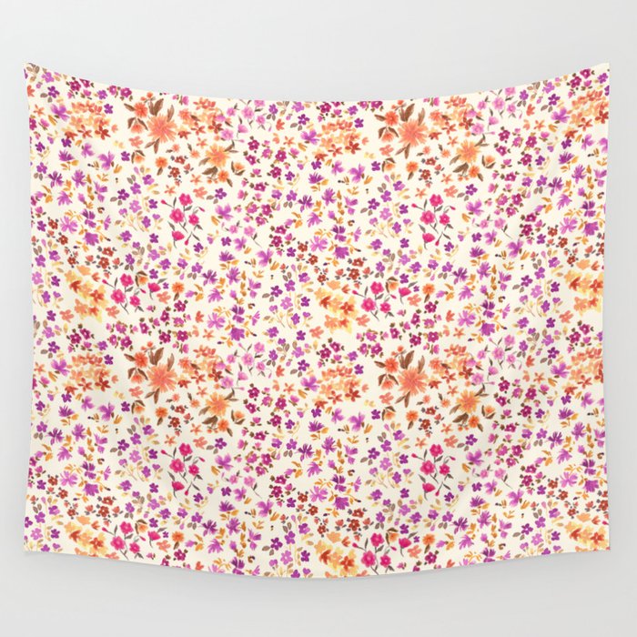 Pink summer blooming Wall Tapestry Gallery Image 4