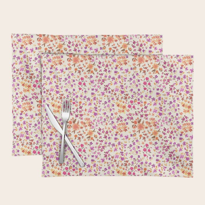 Pink summer blooming Placemat Gallery Image 1
