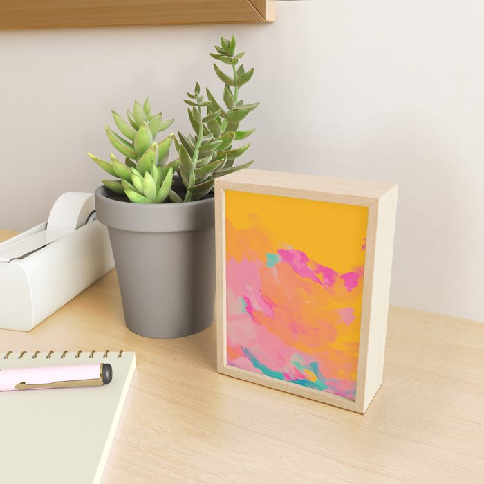 full color abstract sunset Mini Art Print Gallery Image 2