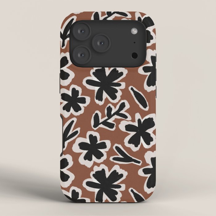 Black Florals #2 iPhone Case Gallery Image 3