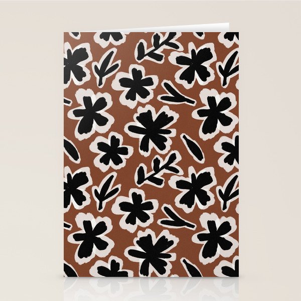 Black Florals #2 Stationery Card Gallery Image 2
