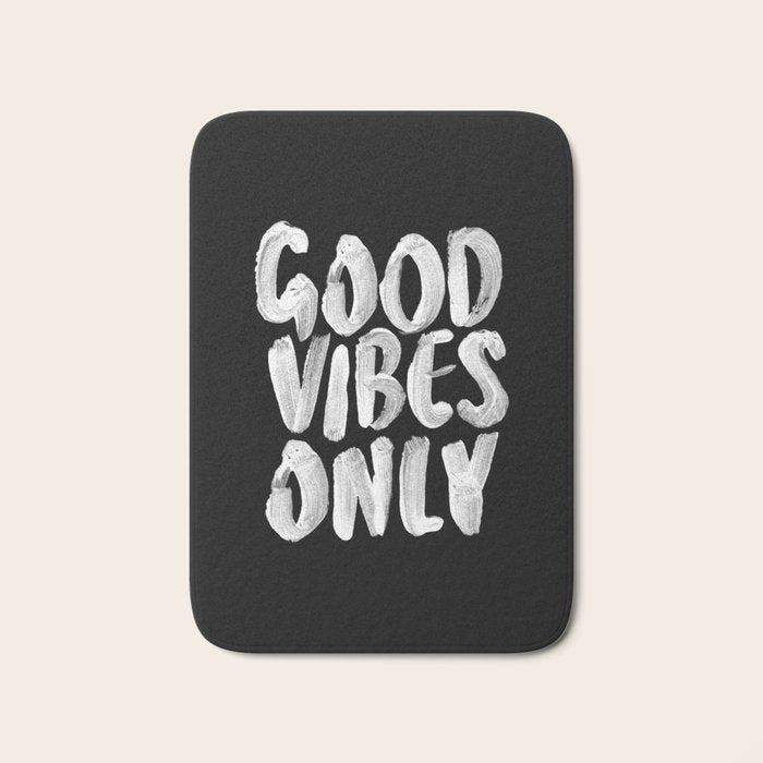 Good Vibes Only Bath Mat Gallery Image 1