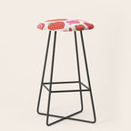Valentine's Day Hearts - Red Pink and Green Stool Gallery Image 1