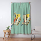 Minimal Abstract Woman 4 Window Curtain Gallery Image 5