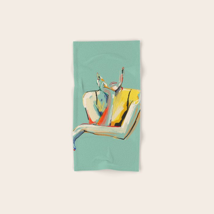 Minimal Abstract Woman 4 Bath Towel Gallery Image 1