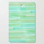 Abstract Watercolor Waves in Ocean Teal Cutting Board Gallery Image 1