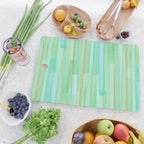 Abstract Watercolor Waves in Ocean Teal Cutting Board Gallery Image 2