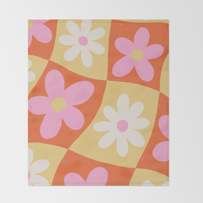 Floral thirteen Throw Blanket Gallery Image 2