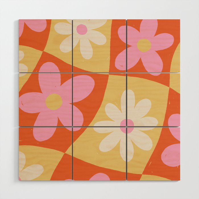 Floral thirteen Wood Wall Art Gallery Image 1