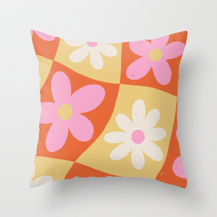 Floral thirteen Throw Pillow Gallery Image 1